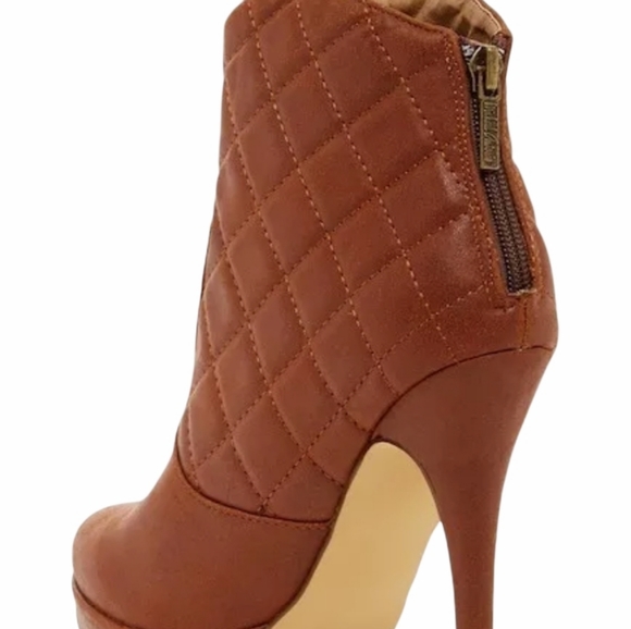 Michael Antonio Toledo Brown Quilted Ankle Boots - Picture 5 of 9